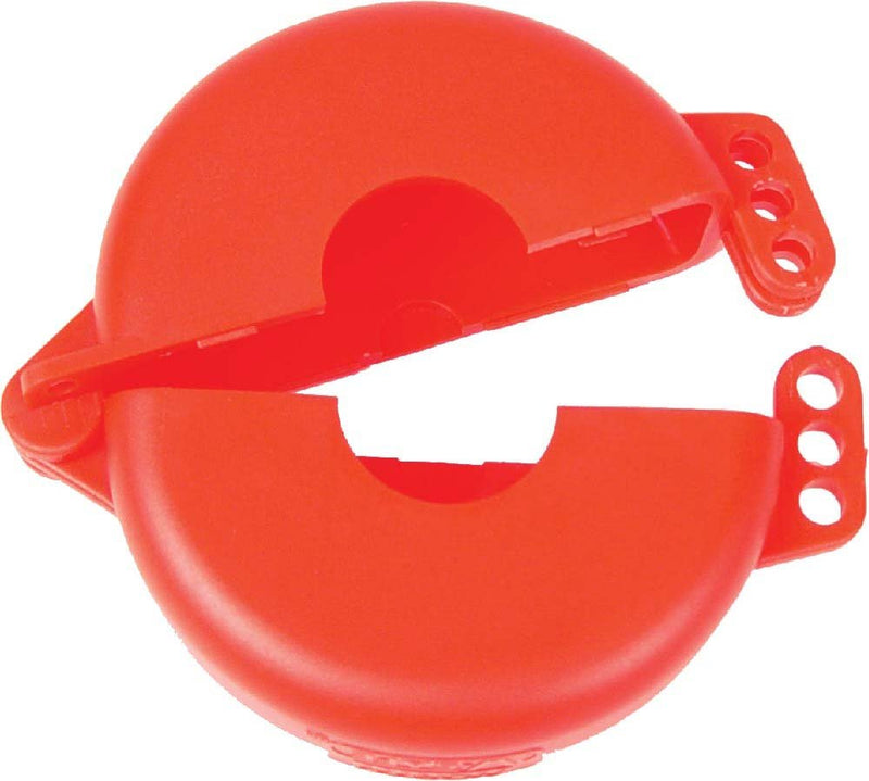 NMC VL02R Lockout, Gate Valve, Fits 1" to 2 1/2" Diameter, Red