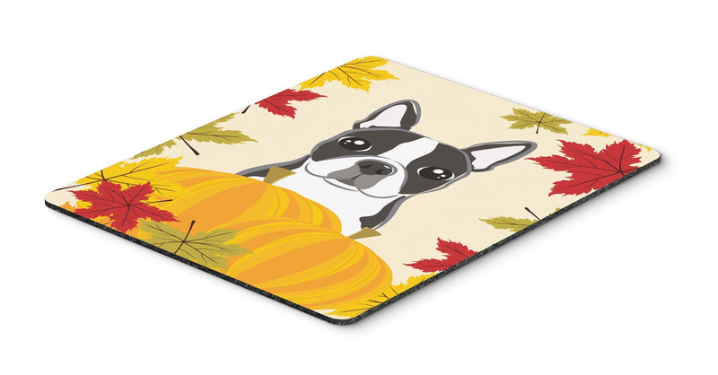 Caroline's Treasures BB2009MP Boston Terrier Thanksgiving Mouse Pad, Hot Pad or Trivet, Large, Multicolor