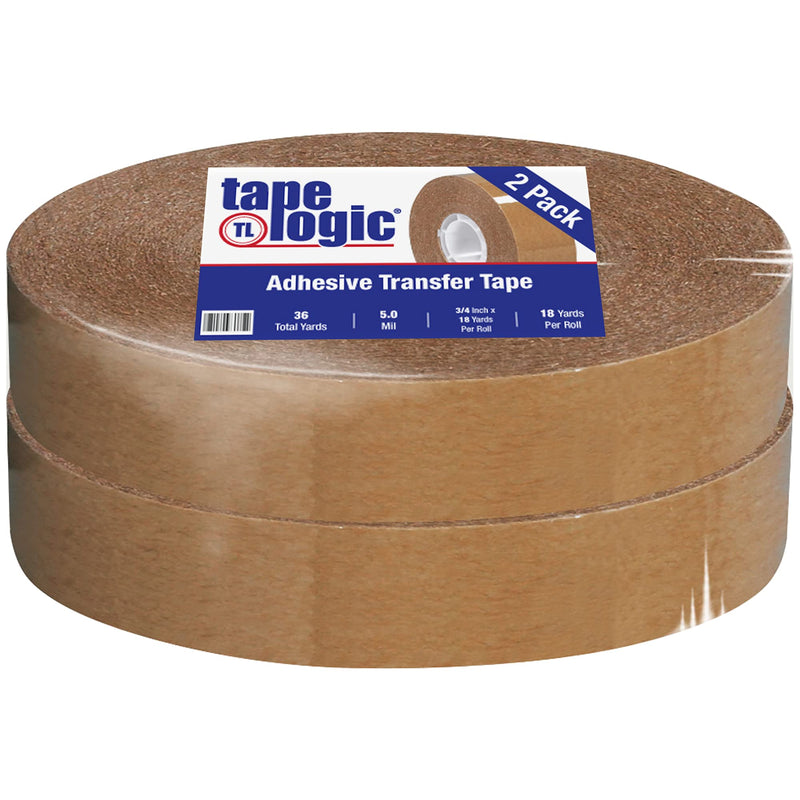 Tape Logic Industrial #467 Heavy-Duty Adhesive Transfer Tape, 3/4" x 18 yds, Clear, 2/Case, 3M Stock# 7010375758