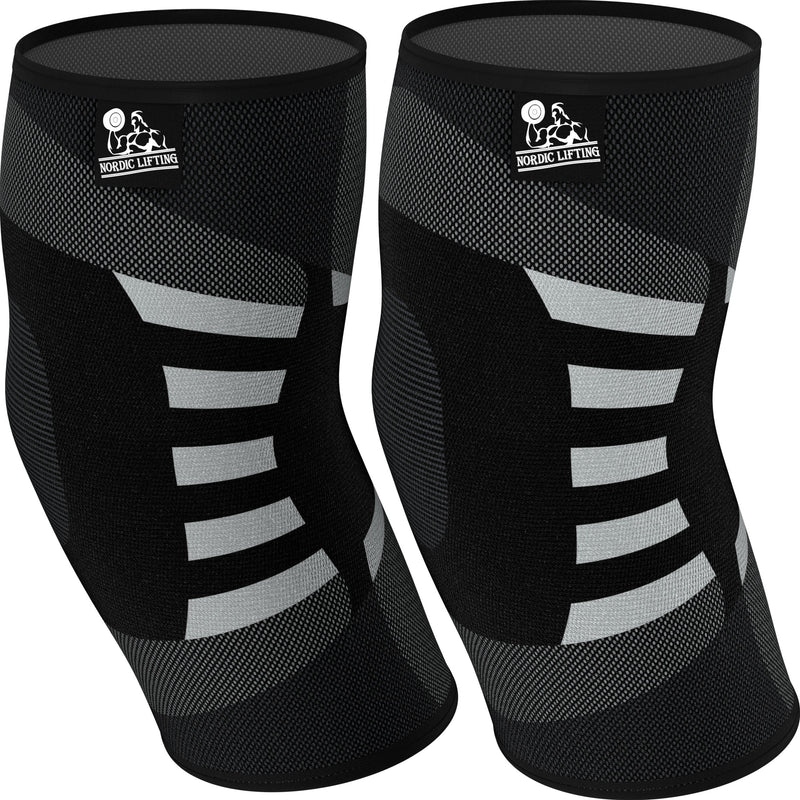 Elbow Compression Sleeves (1 Pair) - Support for Tendonitis Prevention & Recovery (Large) Large
