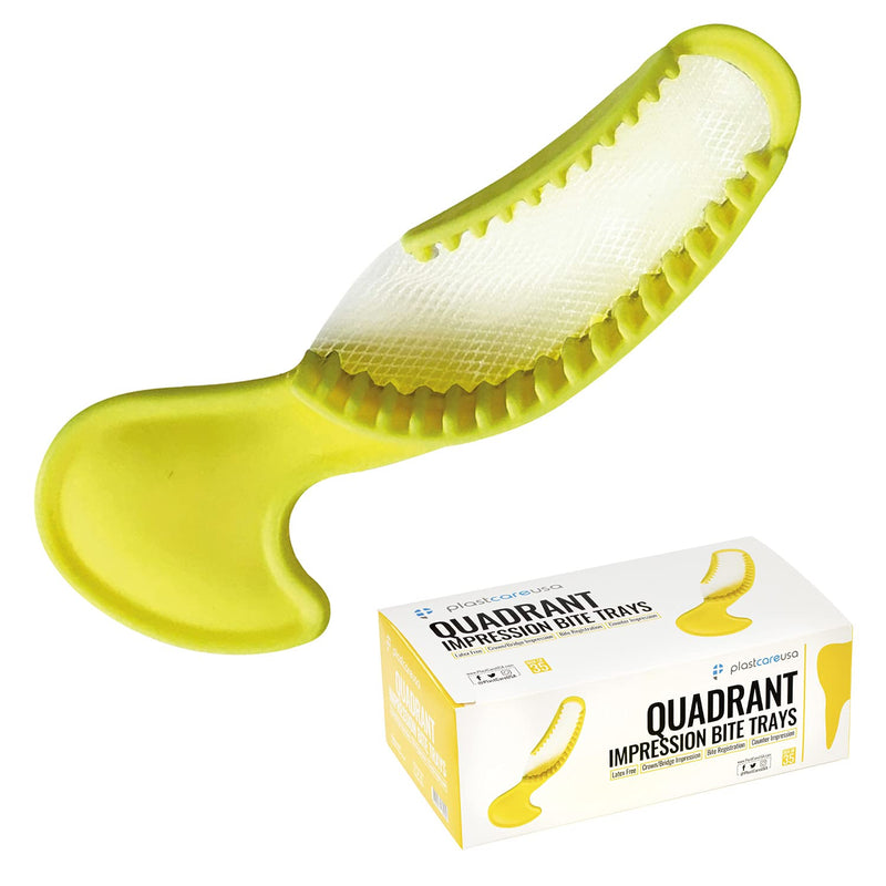 35 Quadrant Dental Bite Registration Impression Trays, 1 Box of 35 Bite Trays