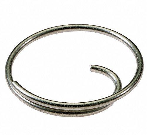 Key Ring, Steel, Silver, PK50