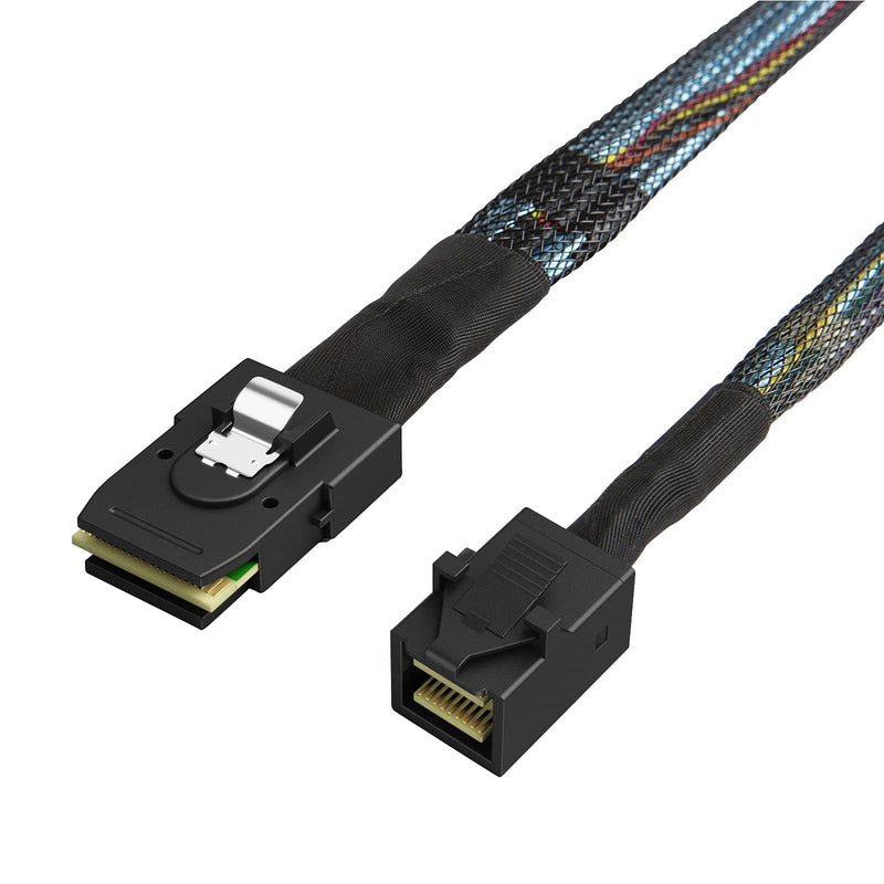 CableCreation Internal Mini SAS HD Cable, 3.3FT Mini SAS SFF-8643 to Mini SAS 36Pin SFF-8087 Cable, Mini SAS 36Pin to SFF-8643 Cable, 1M / 3.3FT