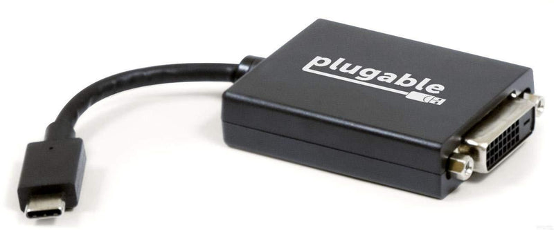 Plugable USB C to DVI Adapter - Connect Your USB-C Laptop to a DVI Display up to 1920x1200 - Compatible with 2017 and Later Mac and Windows PCs