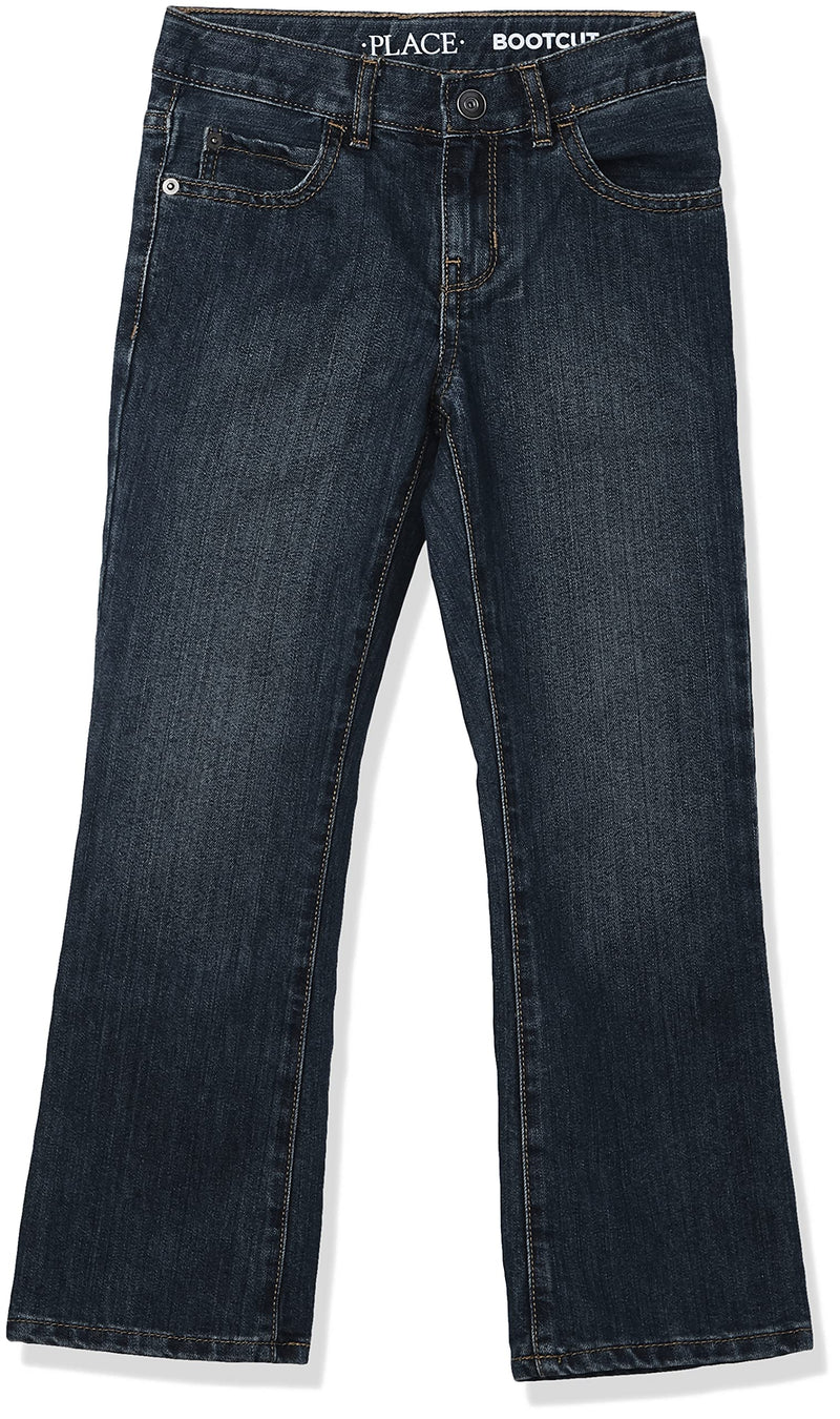 The Children's Place Boys' Husky Basic Bootcut Jeans 4 Slim Dustbowl Wash Single
