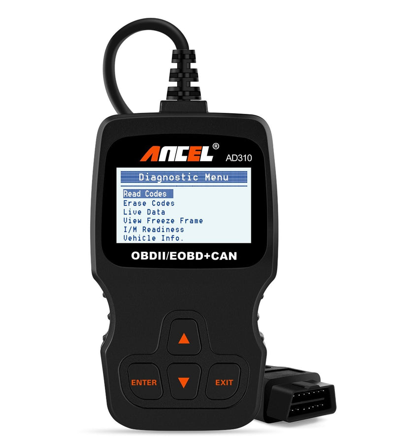 ANCEL AD310 Classic Enhanced OBD II Scanner Car Engine Fault Code Reader CAN Diagnostic Scan Tool-Black