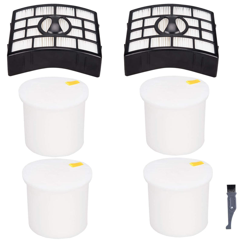 I clean 2 Packs Replace Shark NV752 Filters, Replacement Hepa Filters Compatible with Shark Rotator Powered Lift-Away TruePet (NV752 NV751 NV650 NV651),APEX AX950, AX951, AX952 Part # XFF650 & XHF650 2+2