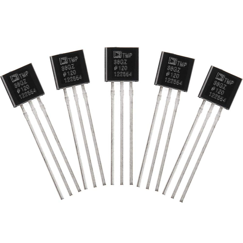 KOOKYE 5PCS Temperature Sensors TMP36 Precision Linear Analog Output For Arduino Raspberry Pi TMP36 *5