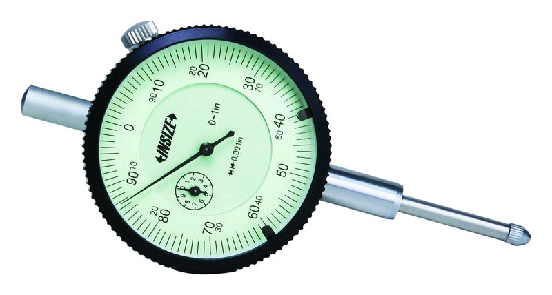 INSIZE 2307-105 Dial Indicator, 1", Graduation .0005"