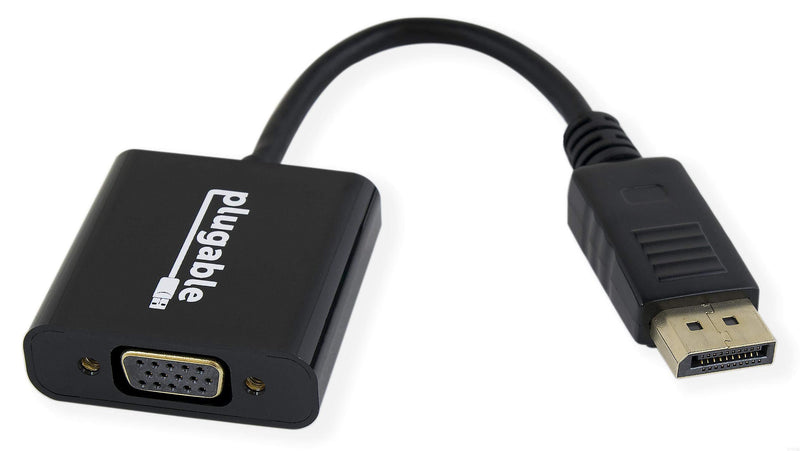 Plugable DisplayPort to VGA Adapter (Supports Windows and Linux Systems and Displays up to 1920x1080, Passive)
