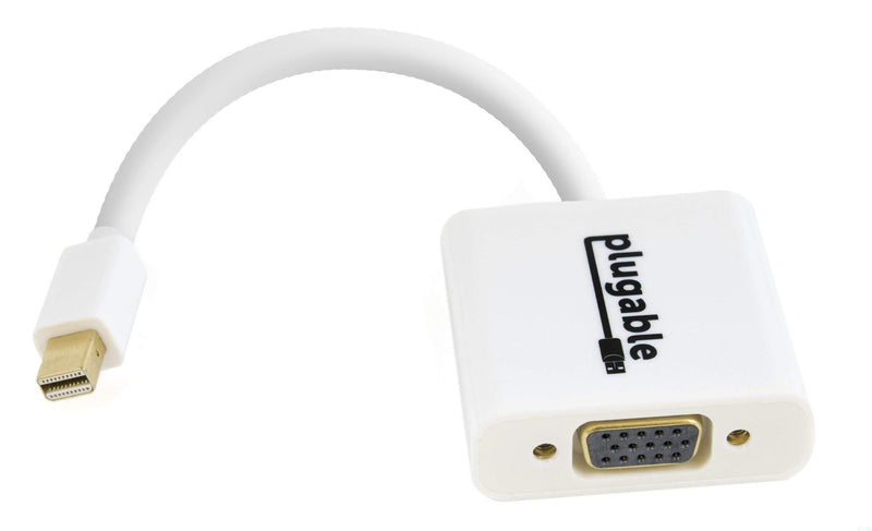 Plugable Mini DisplayPort (Thunderbolt 2) to VGA Adapter (Supports Mac, Windows, Linux Systems and Displays up to 1920x1080, Active)