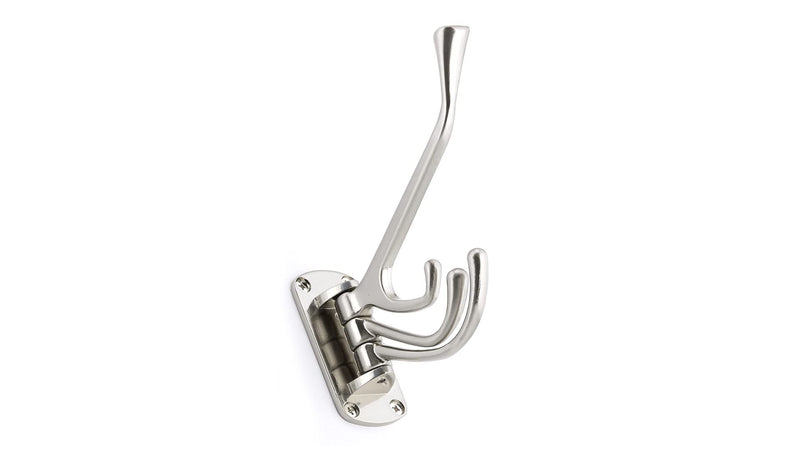 Richelieu Hardware NH027300195 Nystrom Triple Utility Swivel Hook, Brushed Nickel Brushed Nickel Finish