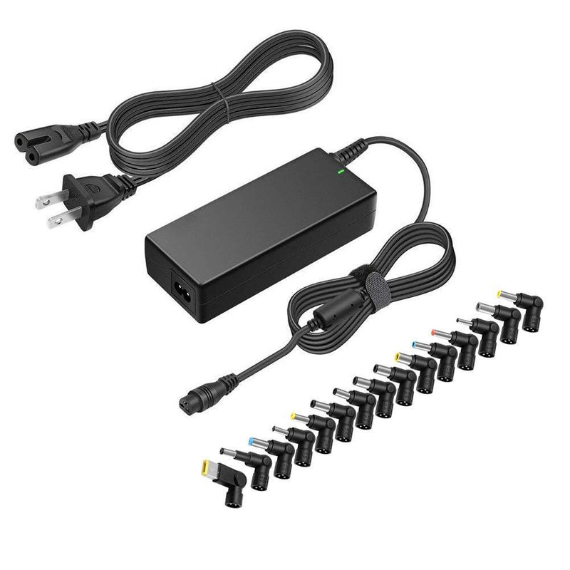 POWSEED 90W Universal Laptop Charger AC Power Adapter 18.5V 19V 19.5V 20V with Multi Tips for Notebook Acer Asus Toshiba Dell IBM HP Compaq Samsung Sony Gateway Fujitsu Chromebook Ultrabooks