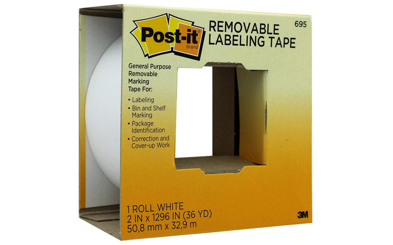 Post-It Note Labeling Tape 2"x 36yd White