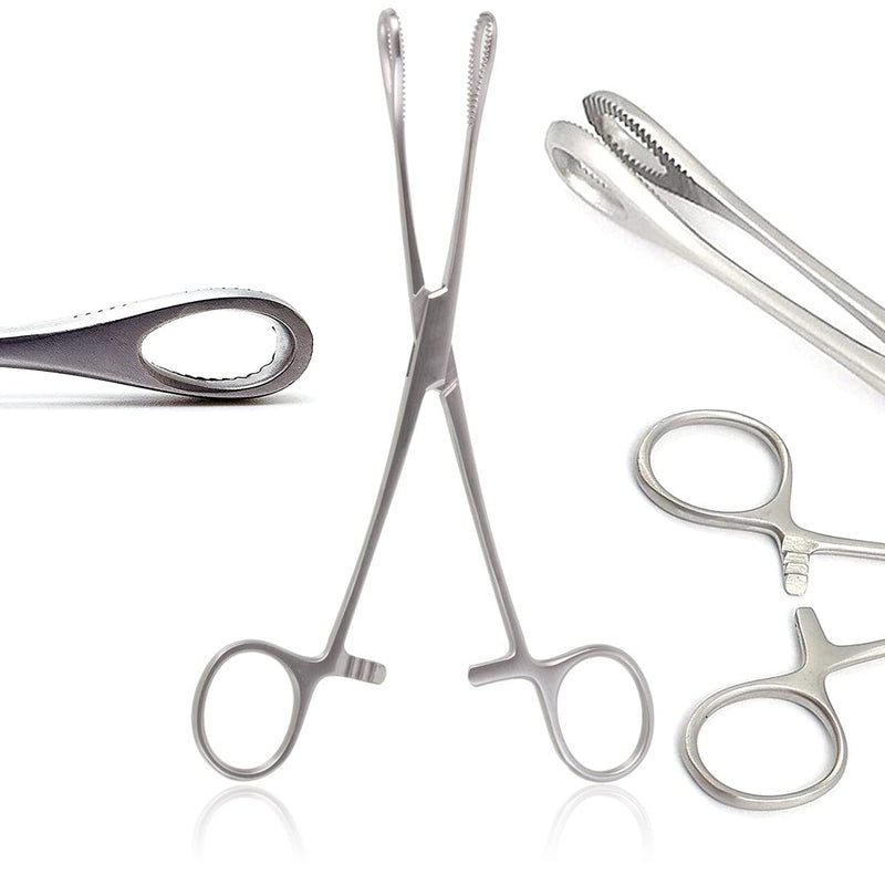 OdontoMed2011® 6" Mini Sponge Body Piercing Forceps silver
