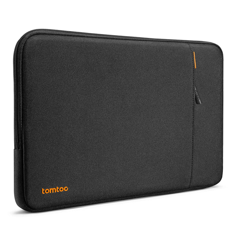 tomtoc 360 Protective Laptop Sleeve for 14-inch MacBook Pro M1 Pro/Max A2442 2021, Shockproof, Water-Resistant, Lightweight MacBook Case Bag with Accessory Pocket Black 14-inch for New MacBook Pro