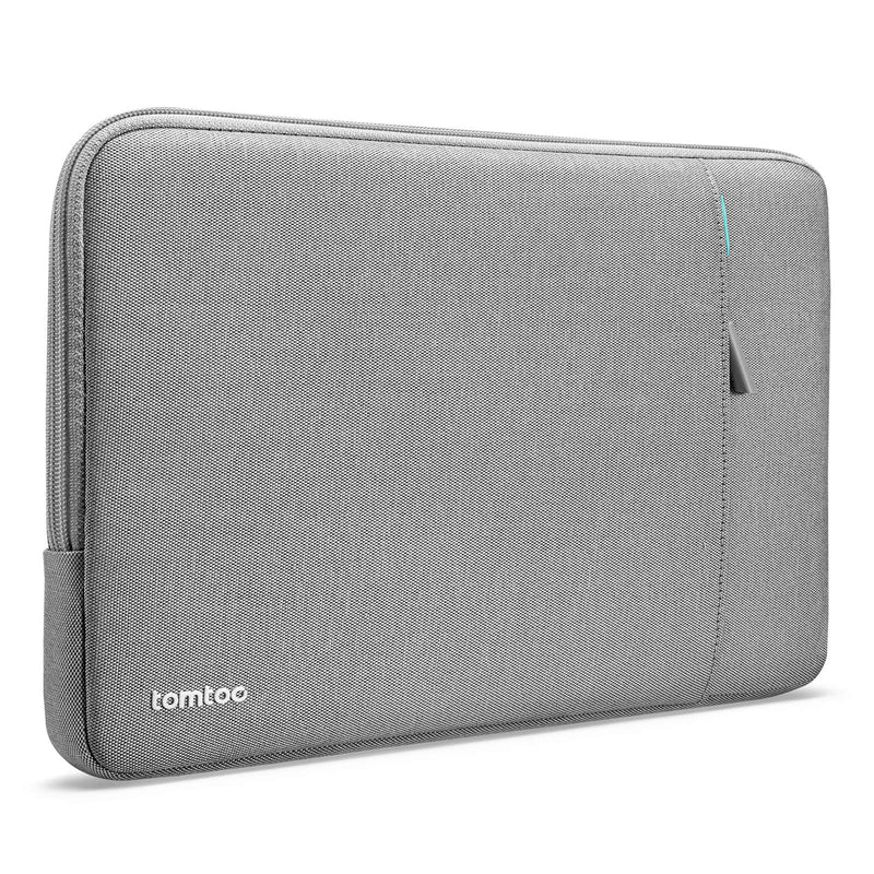 tomtoc 360 Protective Laptop Sleeve for 14-inch MacBook Pro M1 Pro/Max A2442 2021, Shockproof, Water-Resistant, Lightweight MacBook Case Bag with Accessory Pocket Gray 14-inch for New MacBook Pro