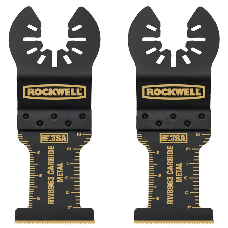 Rockwell RW8963.2 Tools Sonicrafter Oscillating Multitool Extended Life Carbide End Cut Blade (2 Pack), 1-3/8"