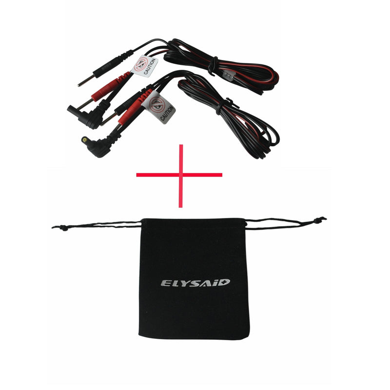 2Pcs/pack Replacement Electrode Lead Wires Connect Cables Pin 2mm For TENS Electronic Therapy Machines