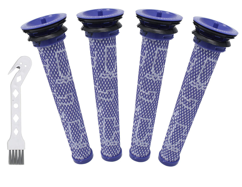 Fette Filter - Pre-Filters Compatible with Dyson Vacuum Filter V6, V7, V8, DC58, DC59 - Compare to Part # 965661-01. (Pack of 4) Pack of 4