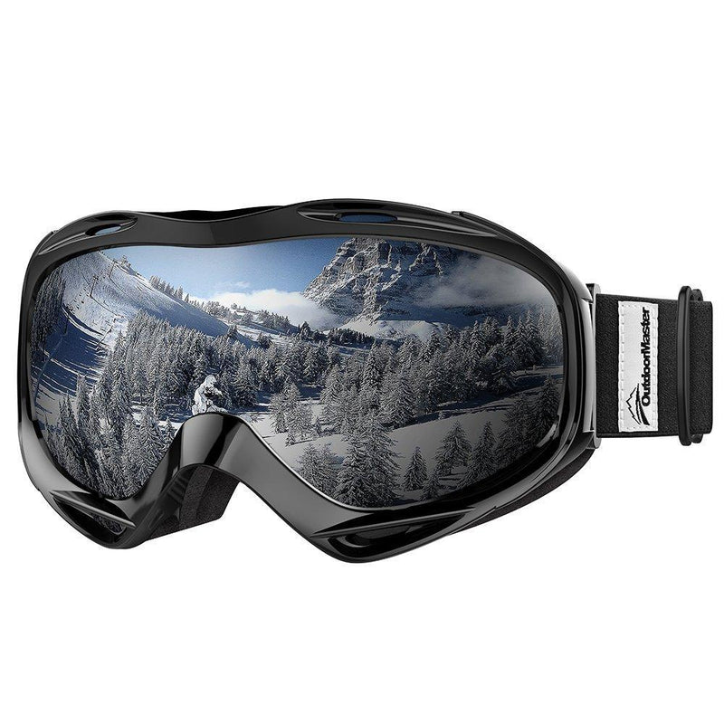 OutdoorMaster Ski Goggles OTG - Over Glasses Ski/Snowboard Goggles for Men, Women & Youth - 100% UV Protection Vlt 11%