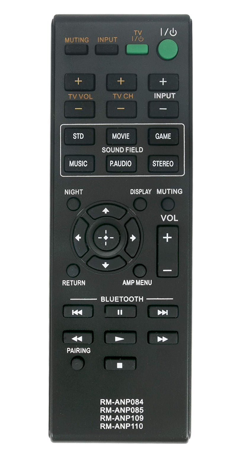 New RM-ANP109 Replaced Remote fit for Sony Audio Vidio System HT-CT260 SA-CT260 HT-CT260C HT-CT260H HT-CT260HP SA-CT260H SA-WCT260H RM-ANP084 HT-CT260 HT-CT260W Home Theater Sound RM-ANP084