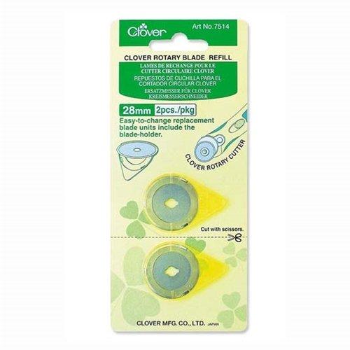 Clover 83866 28mm Rotary Blade Refill-2-Pkg