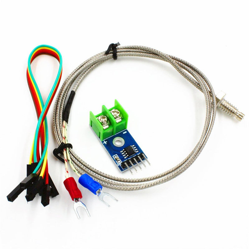 HiLetgo DC 3-5V MAX6675 Module + K Type Thermocouple Temperature Sensor Thermocouple Sensor Set M6 Screw for Arduino