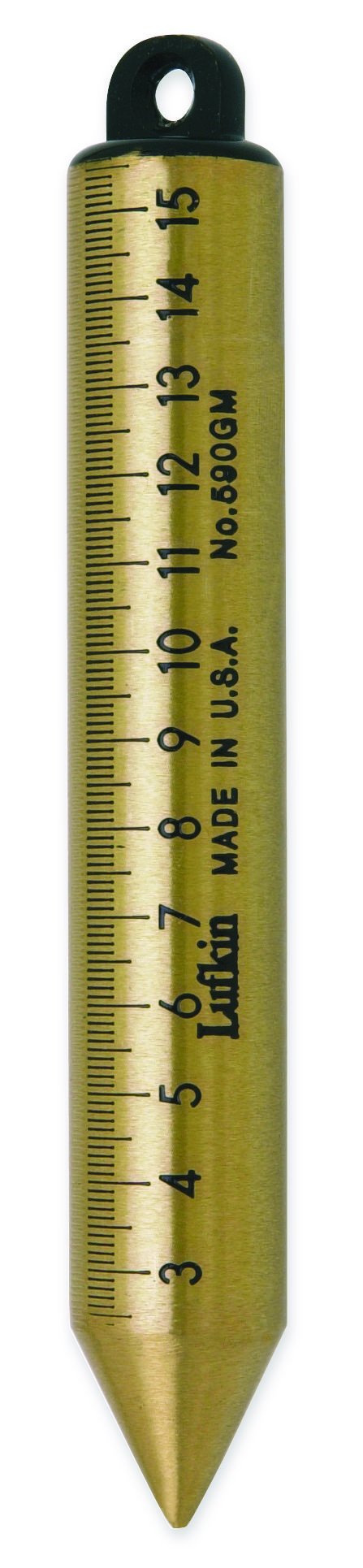 Crescent Lufkin 20 oz. Inage Solid Brass Cylindrical Metric Plumb Bob - 590GMN