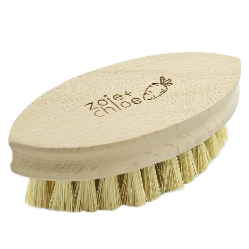 Zoie + Chloe 100% Natural Plant-Fiber Soft Bristles Vegetable Brush Small 4.3 INCH