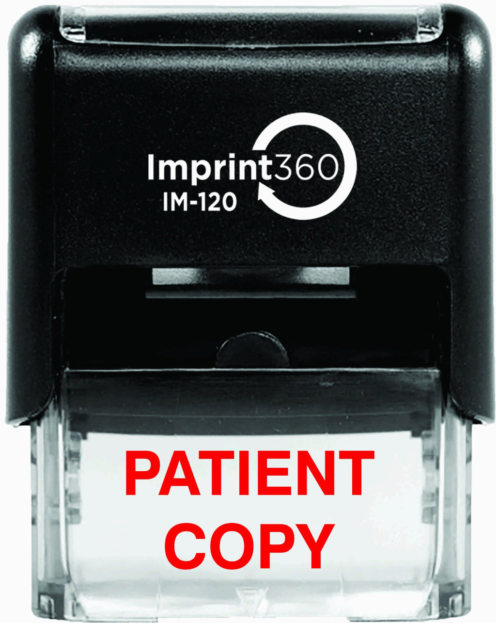 Supply360 AS-IMP1088 - Patient Copy, Heavy Duty Commerical Quality Self-Inking Rubber Stamp, Red Ink, 9/16" x 1-1/2" Impression Size, Laser Engraved for Clean, Precise Imprints