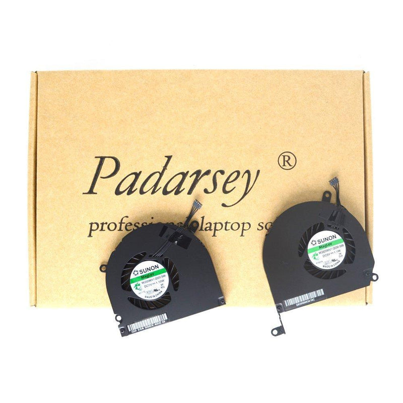 Padarsey A1286 Left+Right Side CPU Cooling Fan Compatible for MacBook Pro 15" 2008 2009 2010 2011 2012 For A1286 2008-2012 15"