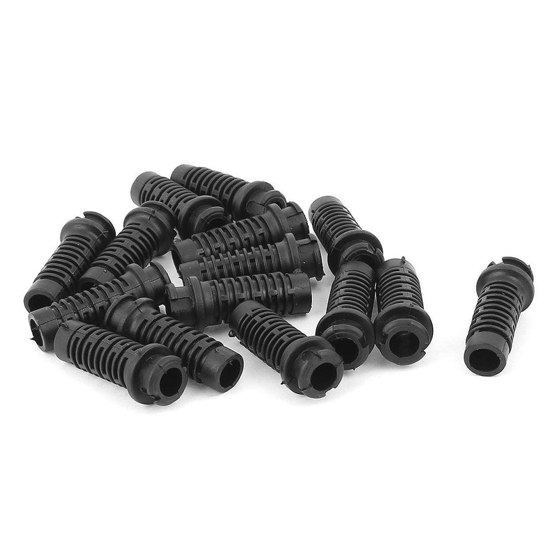 uxcell Rubber Strain Relief Cord Boot Protector Cable Sleeve 38x12x8mm 15pcs