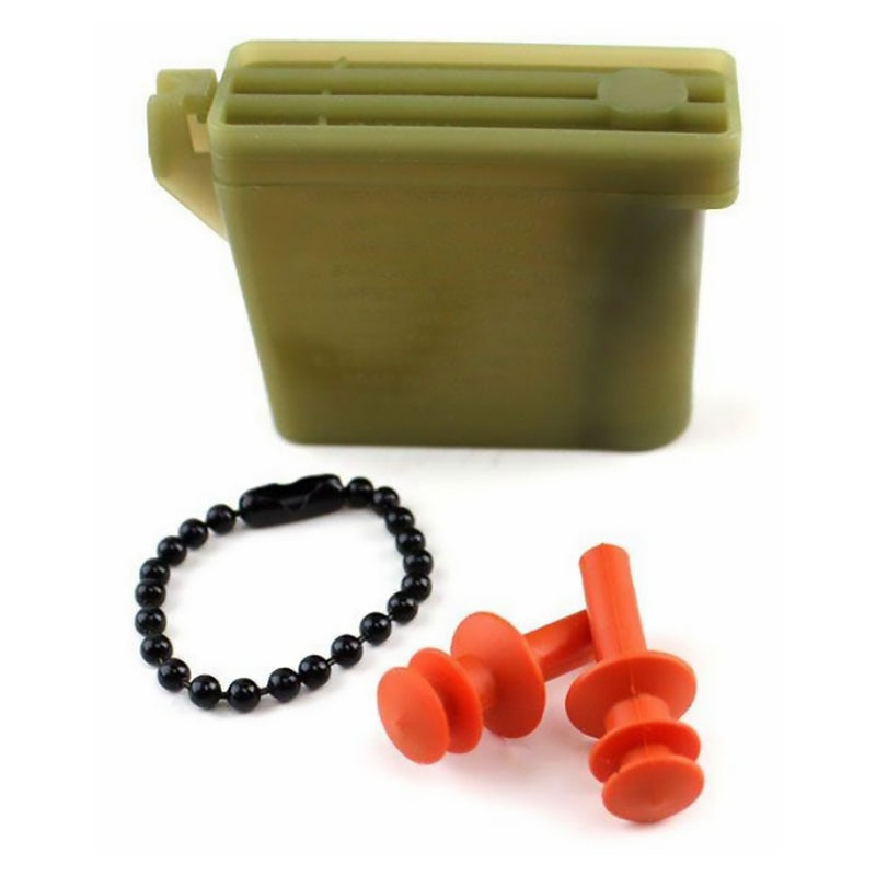 Vanguard Ear Plugs with Chain and Case Orange Medium
