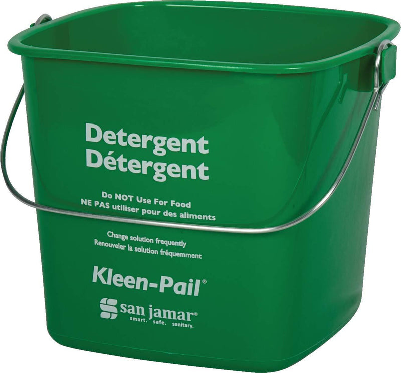 San Jamar KP97GN Kleen-Pail Commercial Cleaning Bucket, 3 Quart, Green