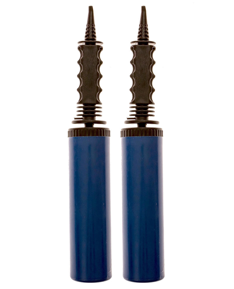 (2) Two-Way Hand Air Pumps for Exercise Balls, Balloons, Yoga Balls, Pool Floats, Balloon Pumps- Inflate 2X as Fast!