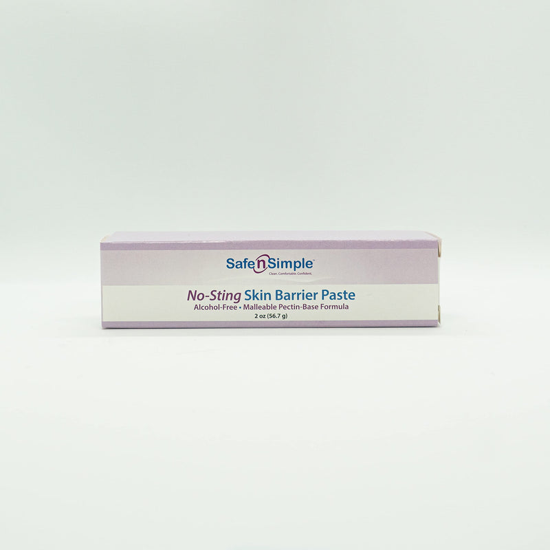 Safe n' Simple Alcohol-Free Skin Barrier Ostomy Paste Malleable Pectin Based Formula, Sting-Free Ostomy Paste 2 oz Tube,Plain