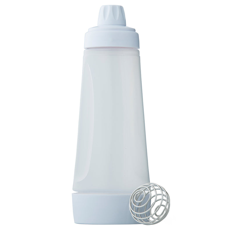Whiskware Pancake Batter Mixer and Dispenser with BlenderBall Wire Whisk, Pack of 1, White