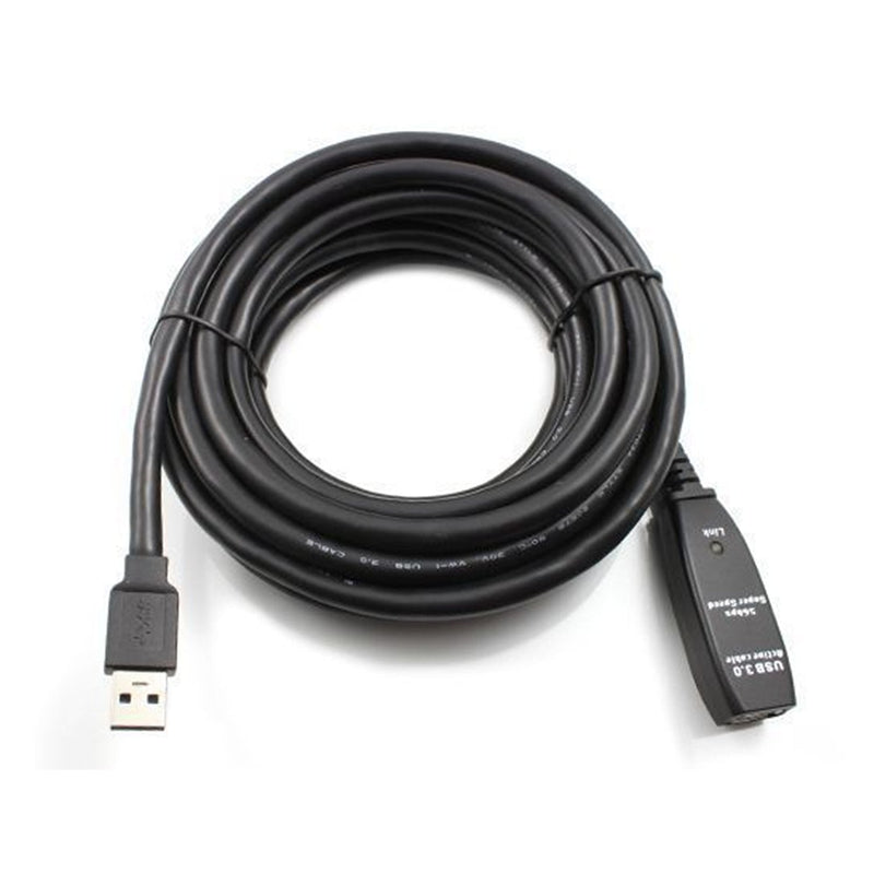 USB Extension Cable, TECHTOO 16 Feet (5 Meter) USB 3.0 Active Cable Repeater Cable Type A Male to A Female with Built-in Signal Booster Chips 16FT USB3.0
