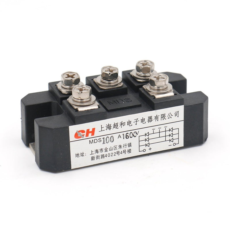 Baomain Bridge Rectifier MDS-100A 100A 1600V 3 Phase Diode Module 5 Terminals