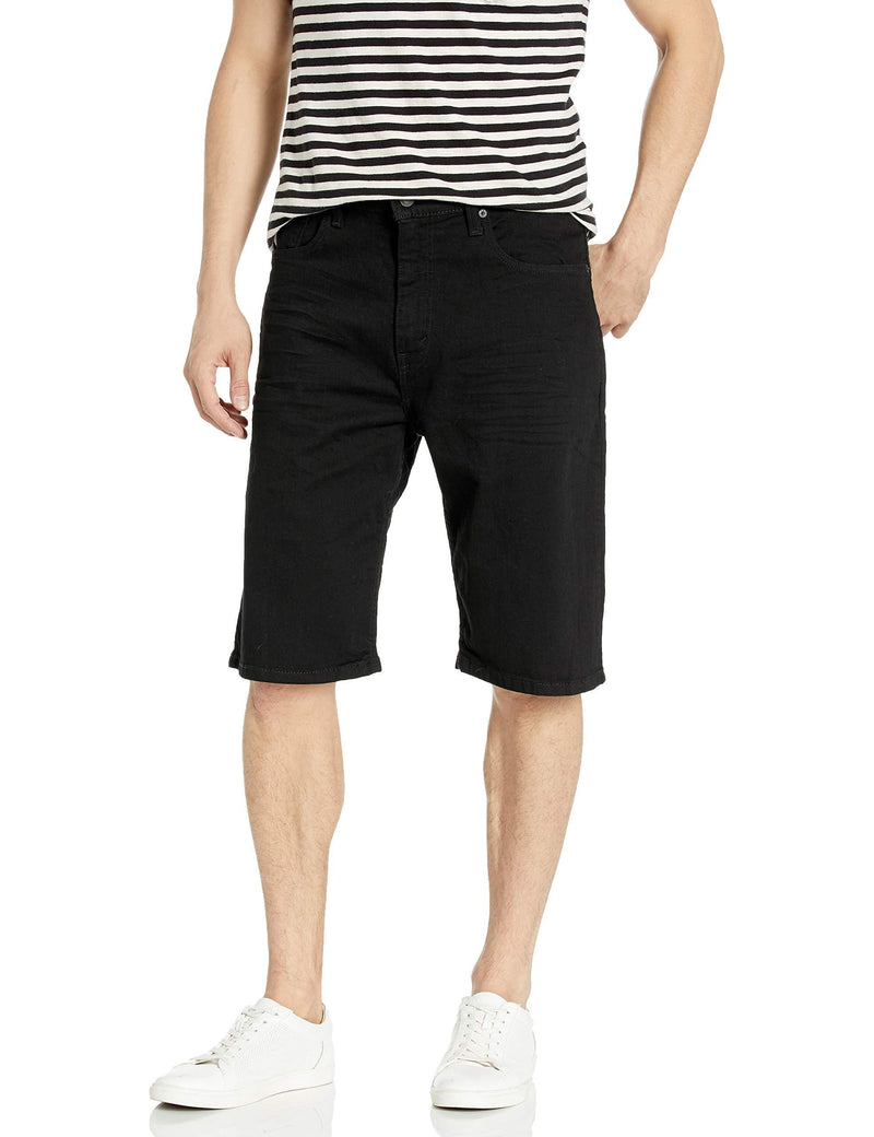 Levi's Men's 569 Loose Straight Denim Shorts Regular 29 Black 3d Washed (Waterless)