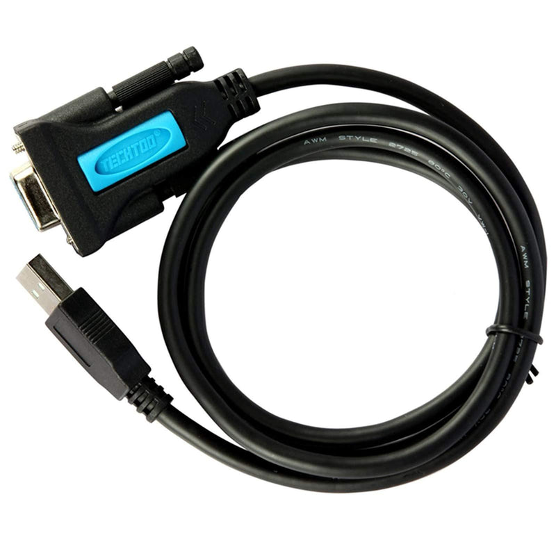 TECHTOO USB 2.0 to RS232 DB9 Serial Cable Female Converter Adapter with Prolific PL2303 Chipset for Win10 8.1 8 7 Vista XP 2000 Andorid Linux Mac OS X 10.6 and Above (3ft/Female) Female Converter-3ft