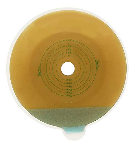 LotFancy 10 PCS Adhesive Stoma Skin Barriers for Two-Piece System Colostomy Bag - Ostomy Wafer Supply for Ileostomy Stoma Care, Cut-to-Fit