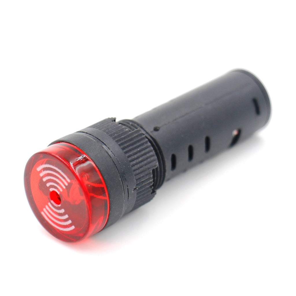 Baomain Signal Light Red LED 24V Indicator Flashing Buzzer