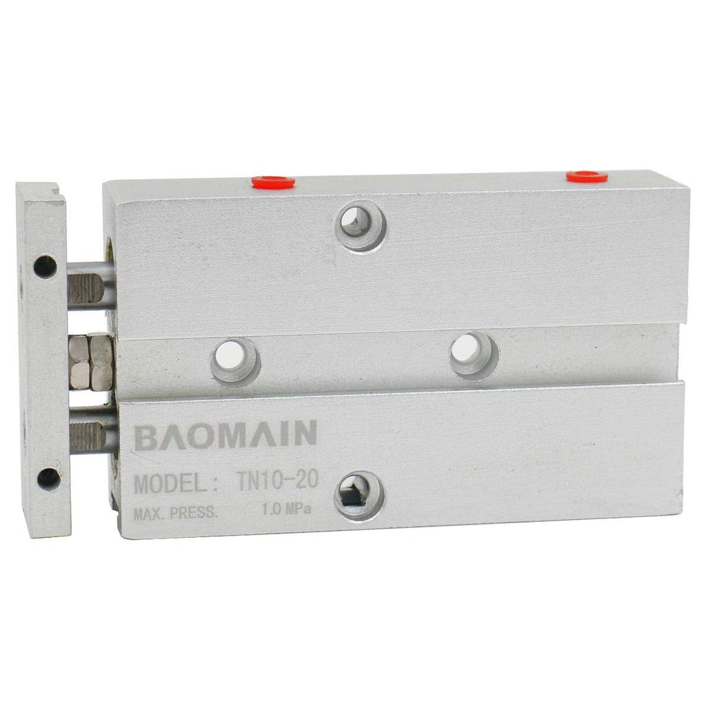 Baomain TN10-20 Pneumatic Dual Acting 10mm Bore 20mm Stroke Double Rod