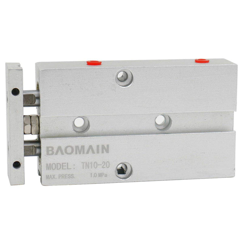 Baomain TN10-20 Pneumatic Dual Acting 10mm Bore 20mm Stroke Double Rod