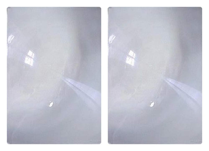 Opticlens Brand 2 Pack Full Page 3X Magnifier/Plastic Magnifying Sheet Fresnel Lens, 10.25" x 7"