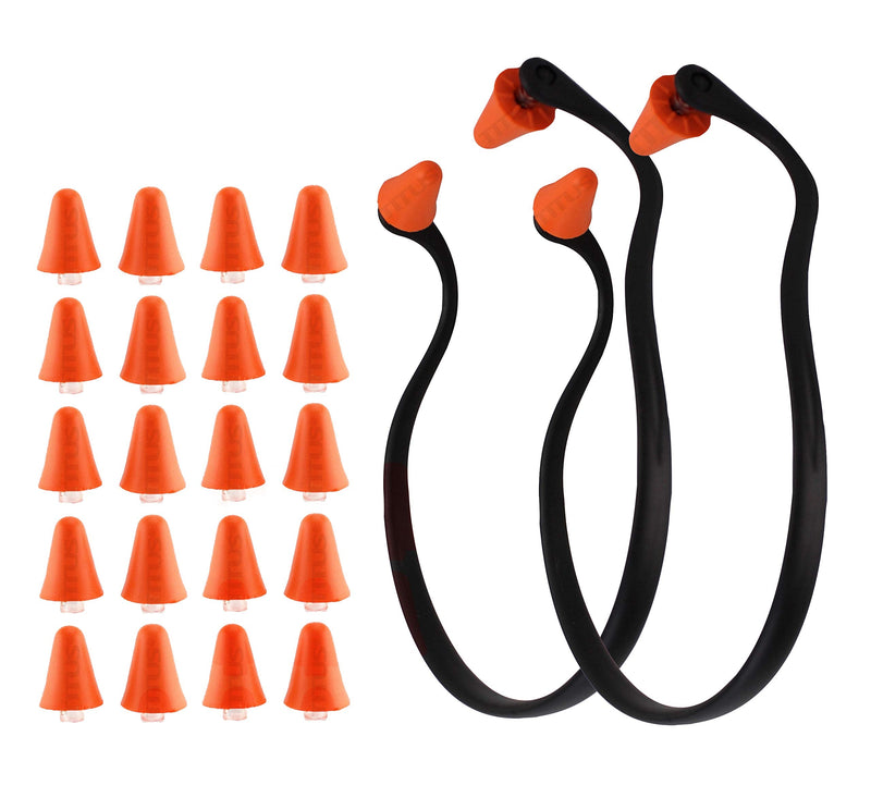 Titus U-Band - Over Ear Reuseable Banded Ear Plugs (25 Decibel, 2 Bands, 20 Replacement Plugs) 25 Decibel