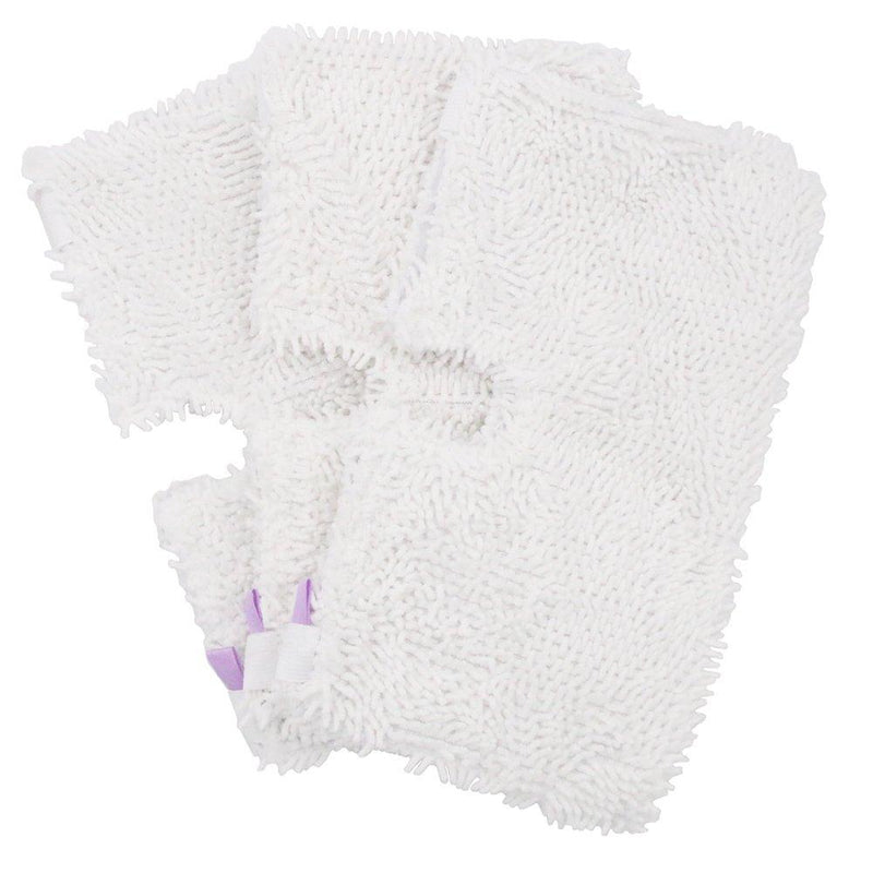 Fushing 3Pcs Steam Mop Pads, Washable Microfiber Cleaning Steamer Replacement Pads for Shark Steam Mop S3501 S3601 S2902 S3901 S3550 S3601D S3801 S3801CO SE450 S2901 3 Pack