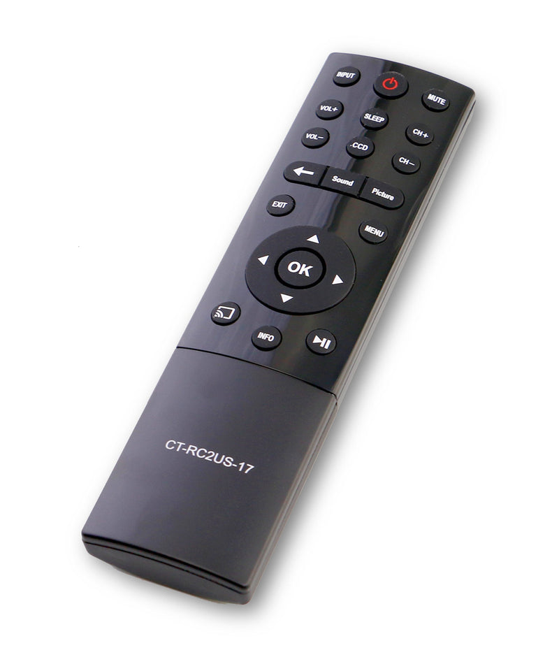 CT-RC2US-17 CTRC2US17 Replaced Remote fit for Toshiba LED TV 55L621U 49L621U 43L621U 65L621U 55L421U 32L221U Smart 4K LED HDTV TV